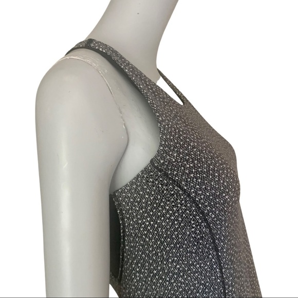 LULULEMON Hit It Tank Top Frozen Fizz White Black Racerback Workout Gym Active - Picture 11 of 15